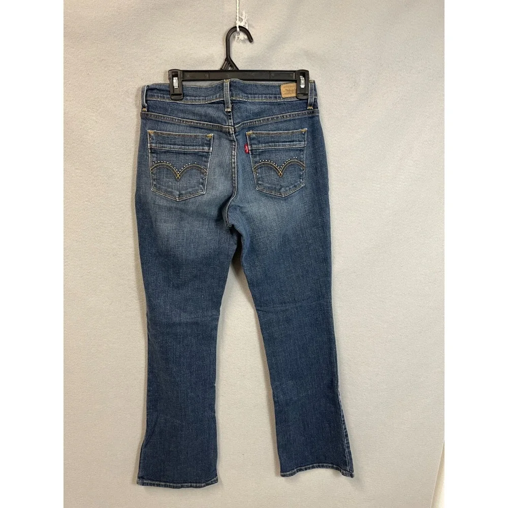 Levi's 515 Jeans Womens 32W Blue Denim Medium Wash‎ Everyday Wear Bootcut Leg